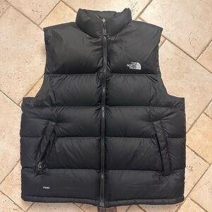 North Face 700 Nuptse Goose down Black Puffer Vest Men’s size XL